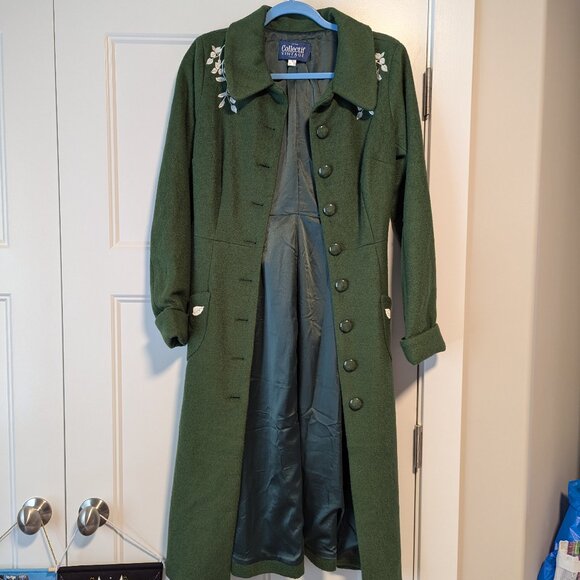 Collectif Jackets & Blazers - Collectif Heloise Vintage Leaves Coat Women's 6